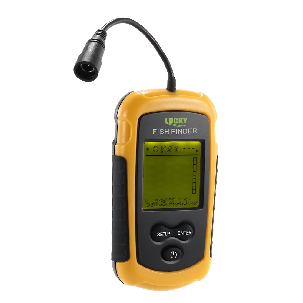 FF1108-1 Portable Fish Finder Ice Fishing Sonar Sounder Alarm Transducer Fishfinder 0.7-100M Fishing Echo Sounder