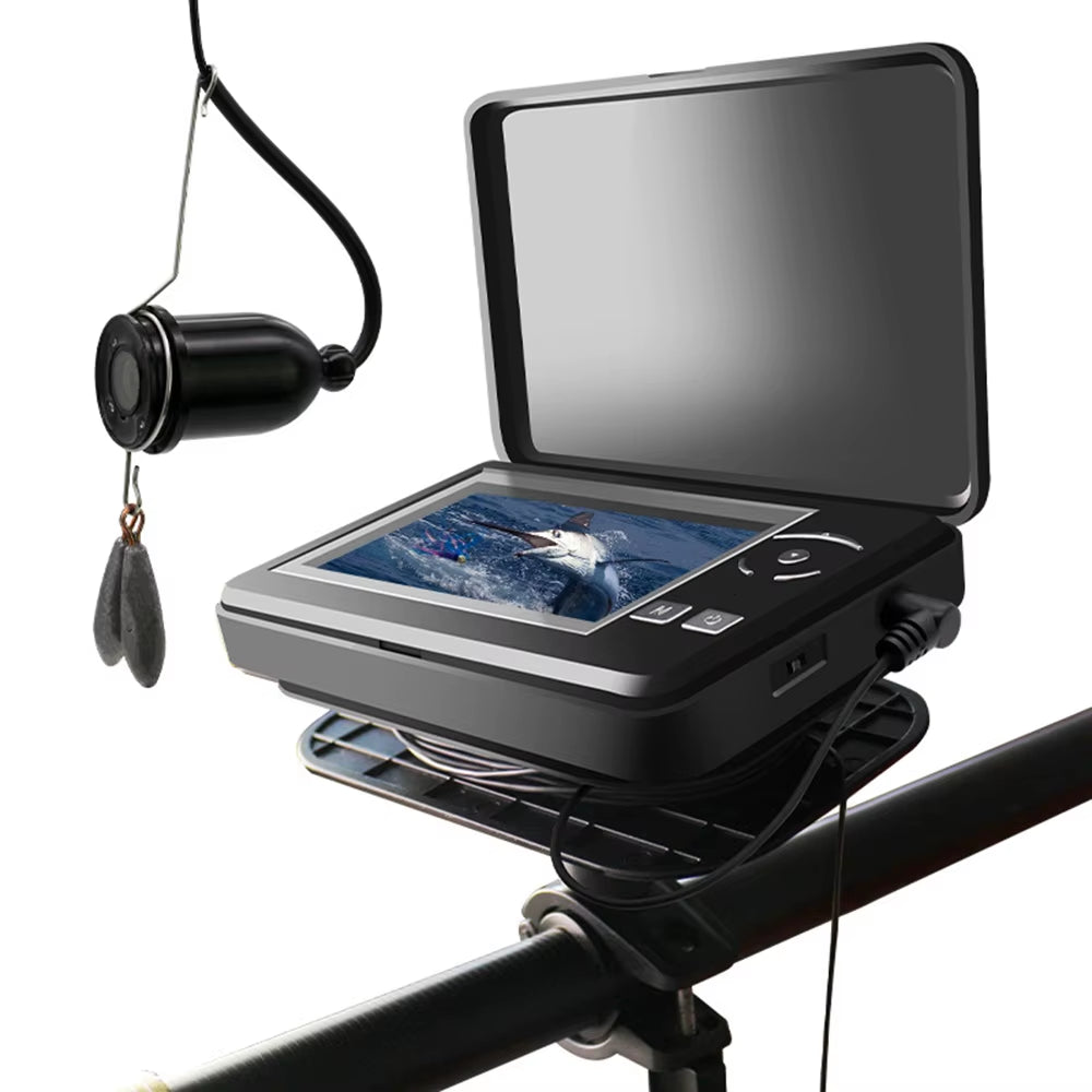 Portable Underwater Fishing Camera Waterproof 720P Fish Finder Camera with 4.3 Inch LCD Display for Ice Lake Sea Boat Fishing