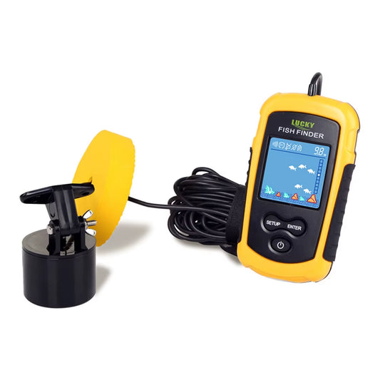 FF1108-1 Portable Fish Finder Ice Fishing Sonar Sounder Alarm Transducer Fishfinder 0.7-100M Fishing Echo Sounder