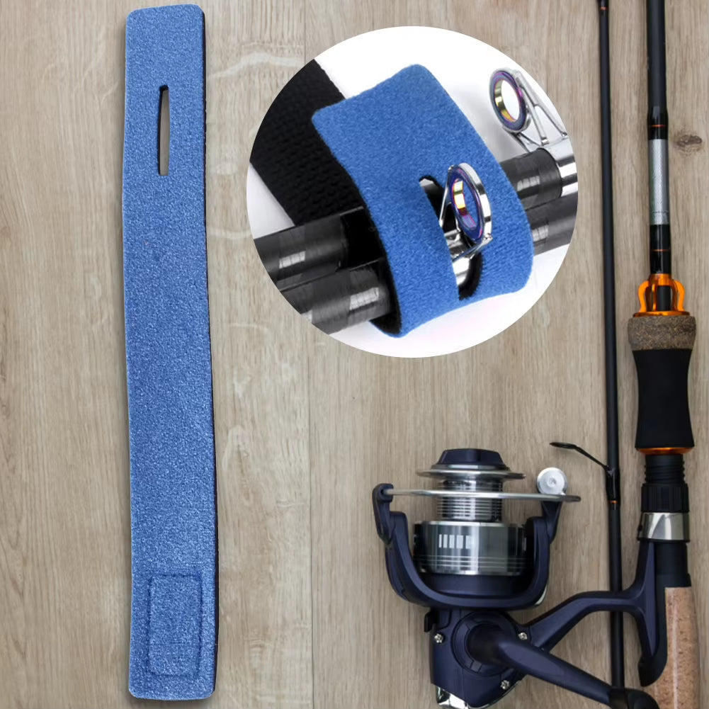 1-10PC Fishing Rod Tie Holder Strap Belt Tackle Elastic Wrap Band Holder Fastener Ties Portable Outdoor Fishing Tool Accessories