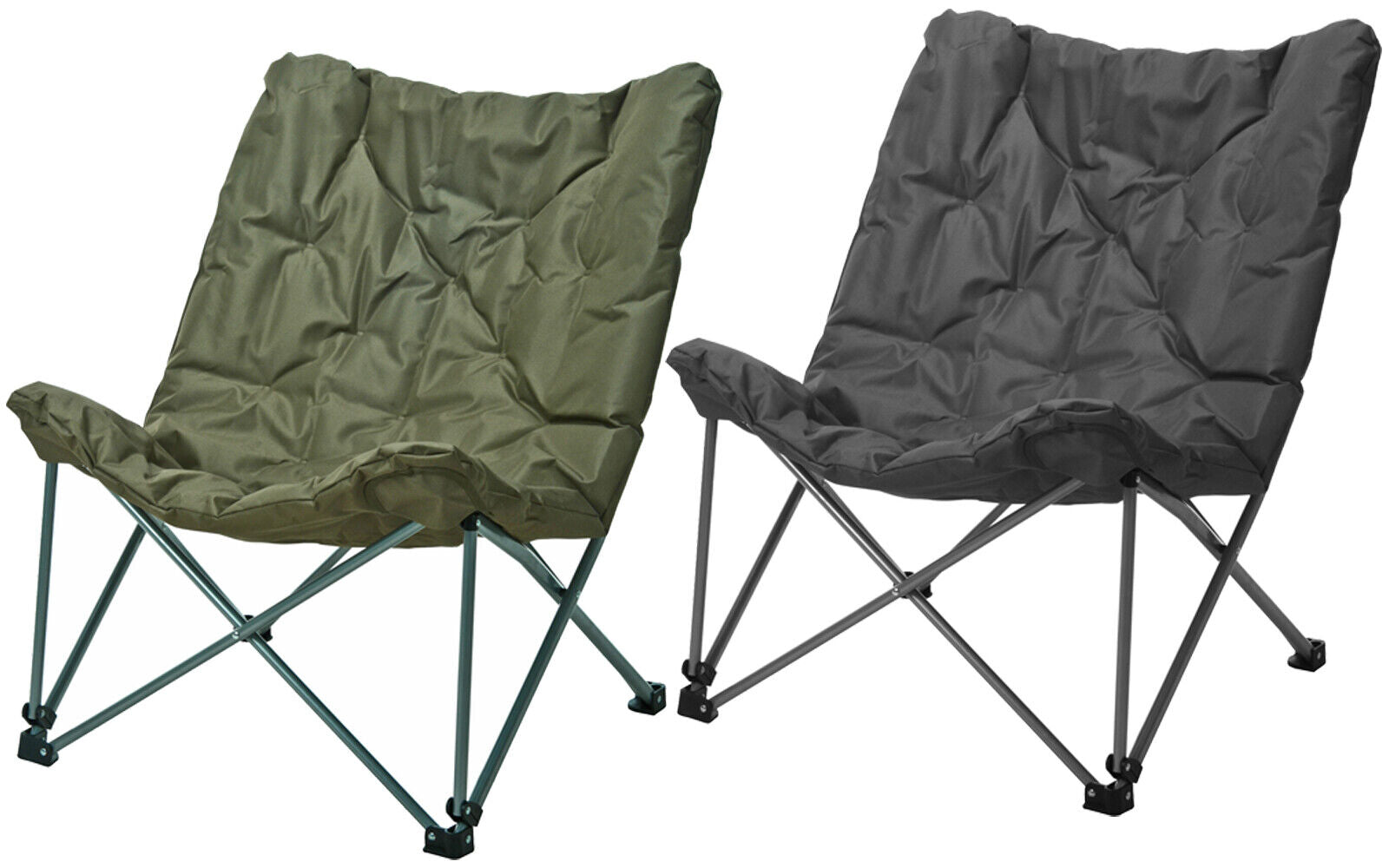 Oversized Butterfly Camping Folding Chair Moon Padded Fishing Portable Cushioned