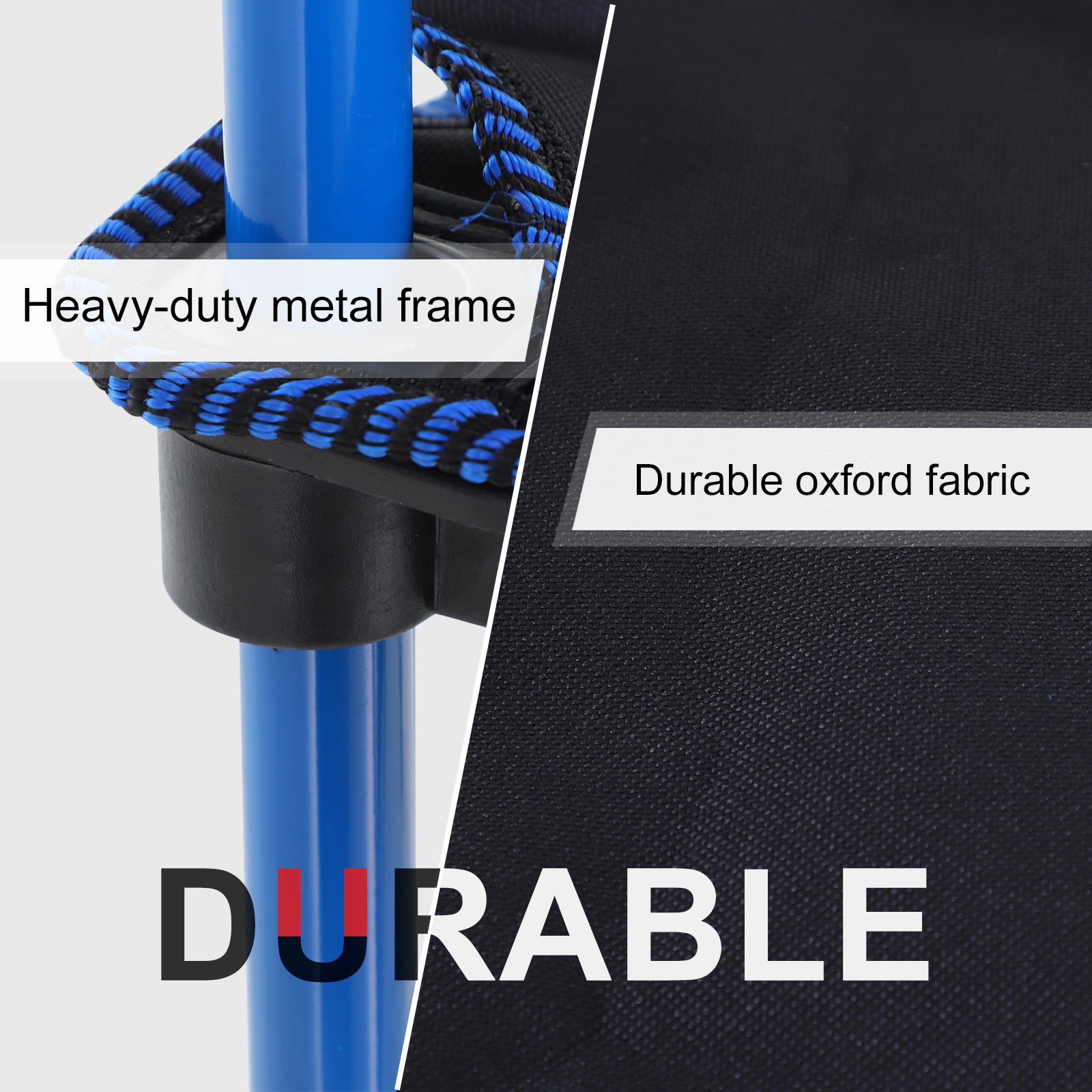 Outdoor Folding Camping Fishing Chair W/ Cup Holder, Phone Pocket, Backrest