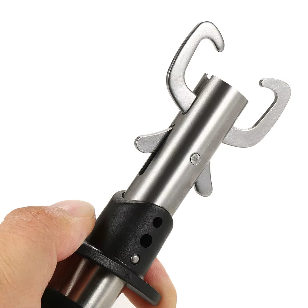 Portable Stainless Steel Fish Lip Grip Fishing Grabber Strong Professional Fishing Gripper Trigger for Fisherman