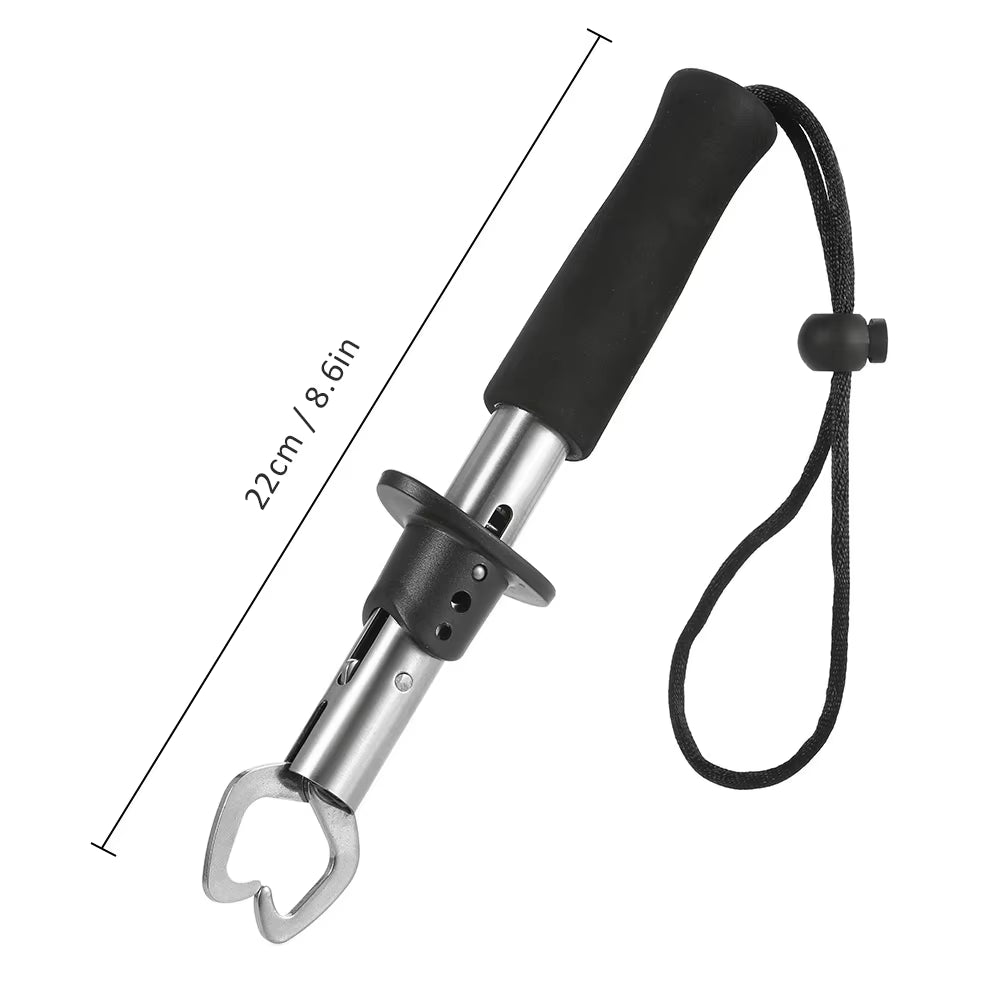 Portable Stainless Steel Fish Lip Grip Fishing Grabber Strong Professional Fishing Gripper Trigger for Fisherman