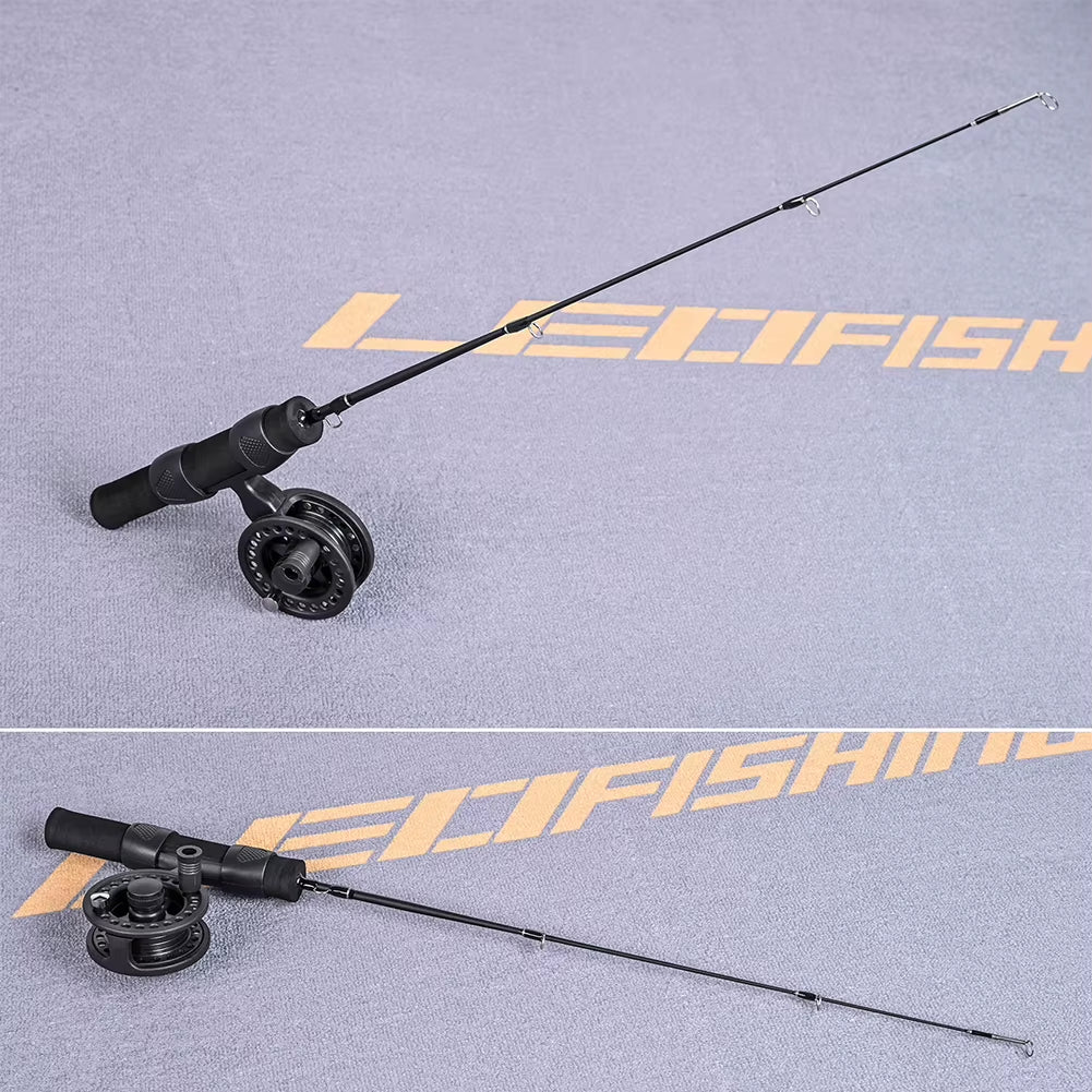 LEO 51Cm Fishing Rod Reel Combo Set Portable Fishing Pole with Reel Ultra-Short Antiskid Grip Tackle Pesca Fisherman Gear