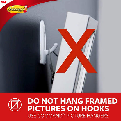 GP067-16NA Small Wire Hardware, Silver, White, 16 Hooks