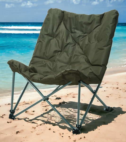 Oversized Butterfly Camping Folding Chair Moon Padded Fishing Portable Cushioned
