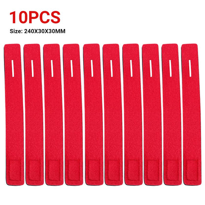1-10PC Fishing Rod Tie Holder Strap Belt Tackle Elastic Wrap Band Holder Fastener Ties Portable Outdoor Fishing Tool Accessories