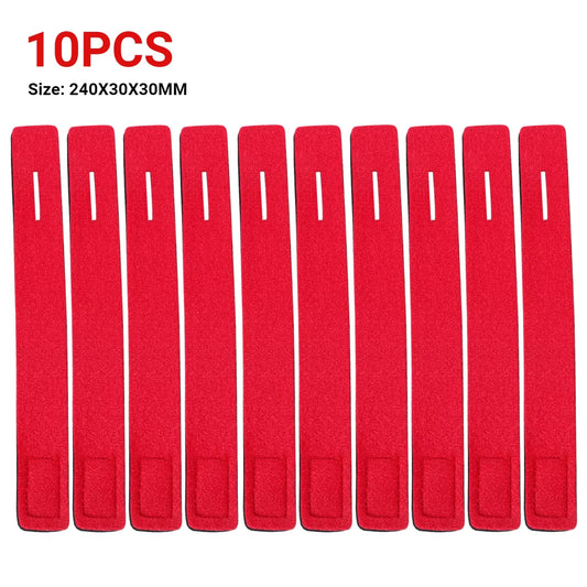 1-10PC Fishing Rod Tie Holder Strap Belt Tackle Elastic Wrap Band Holder Fastener Ties Portable Outdoor Fishing Tool Accessories