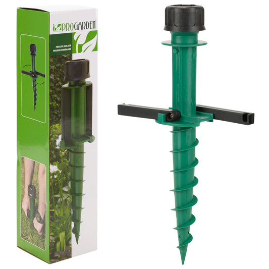 Umbrella Parasol Stand Spike Lightweight Screw Base Holder Fishing Garden Beach