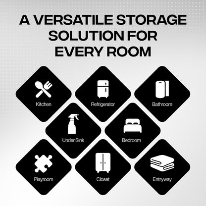 Plastic Storage Bins – Perfect Kitchen Organization or Pantry Storage – Fridge Organizer, Pantry Organization and Storage Bins, Cabinet Organizers