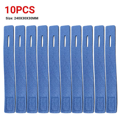 1-10PC Fishing Rod Tie Holder Strap Belt Tackle Elastic Wrap Band Holder Fastener Ties Portable Outdoor Fishing Tool Accessories